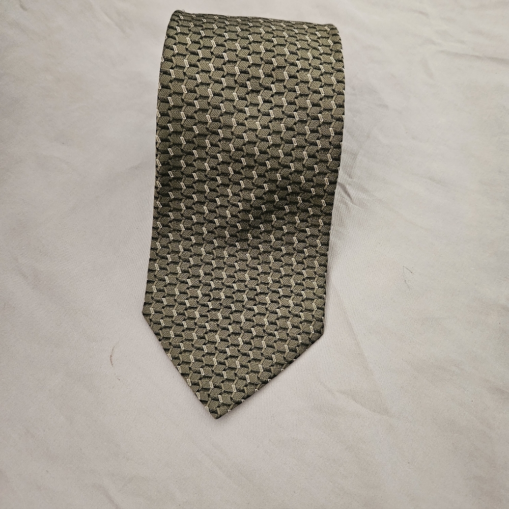 Bugatti Textured Olive Tie